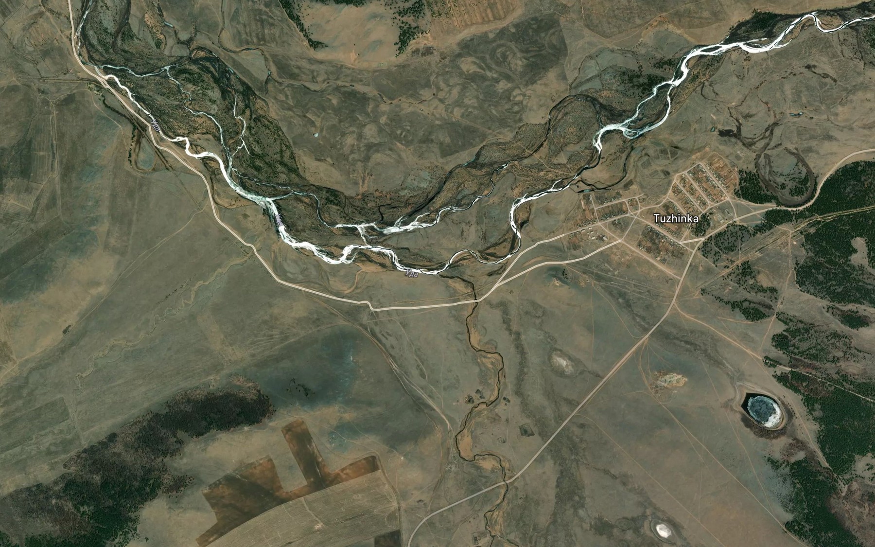 Satellite map of the Ul'durga