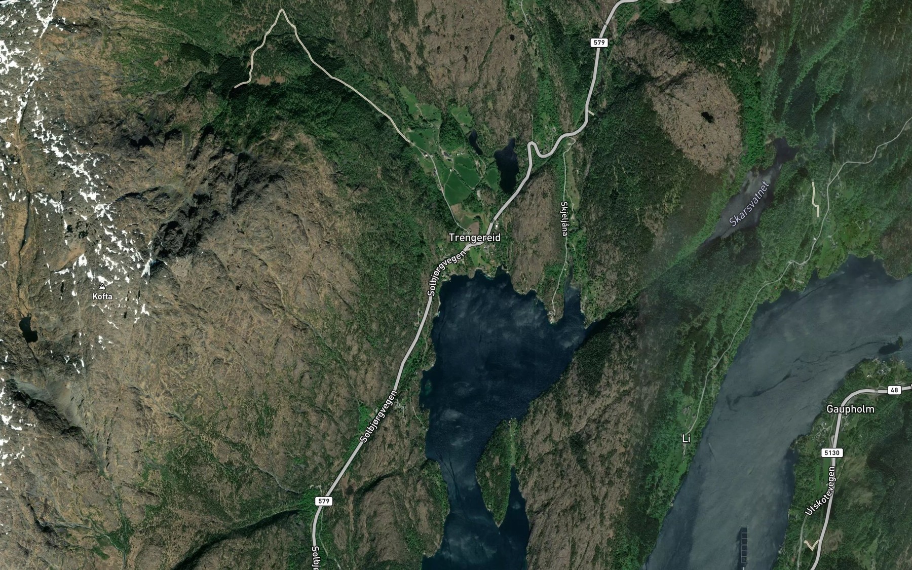 Satellite map of the Traedsviki