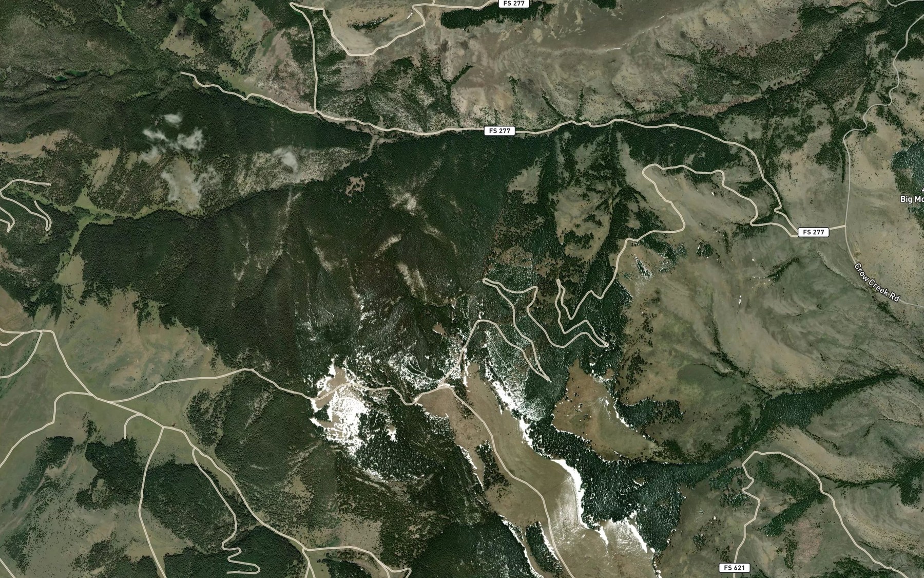 Satellite map of the Bonanza Spring