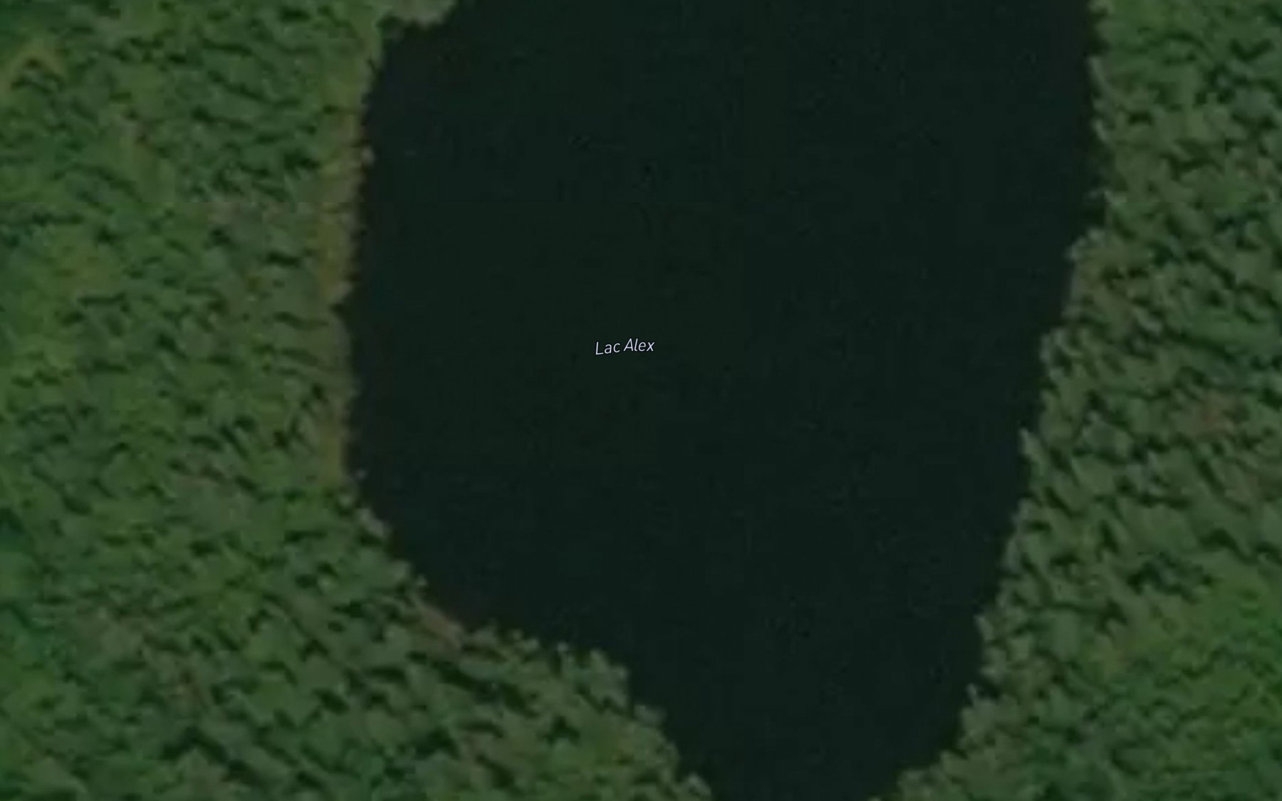 Satellite map of the Lac Alex