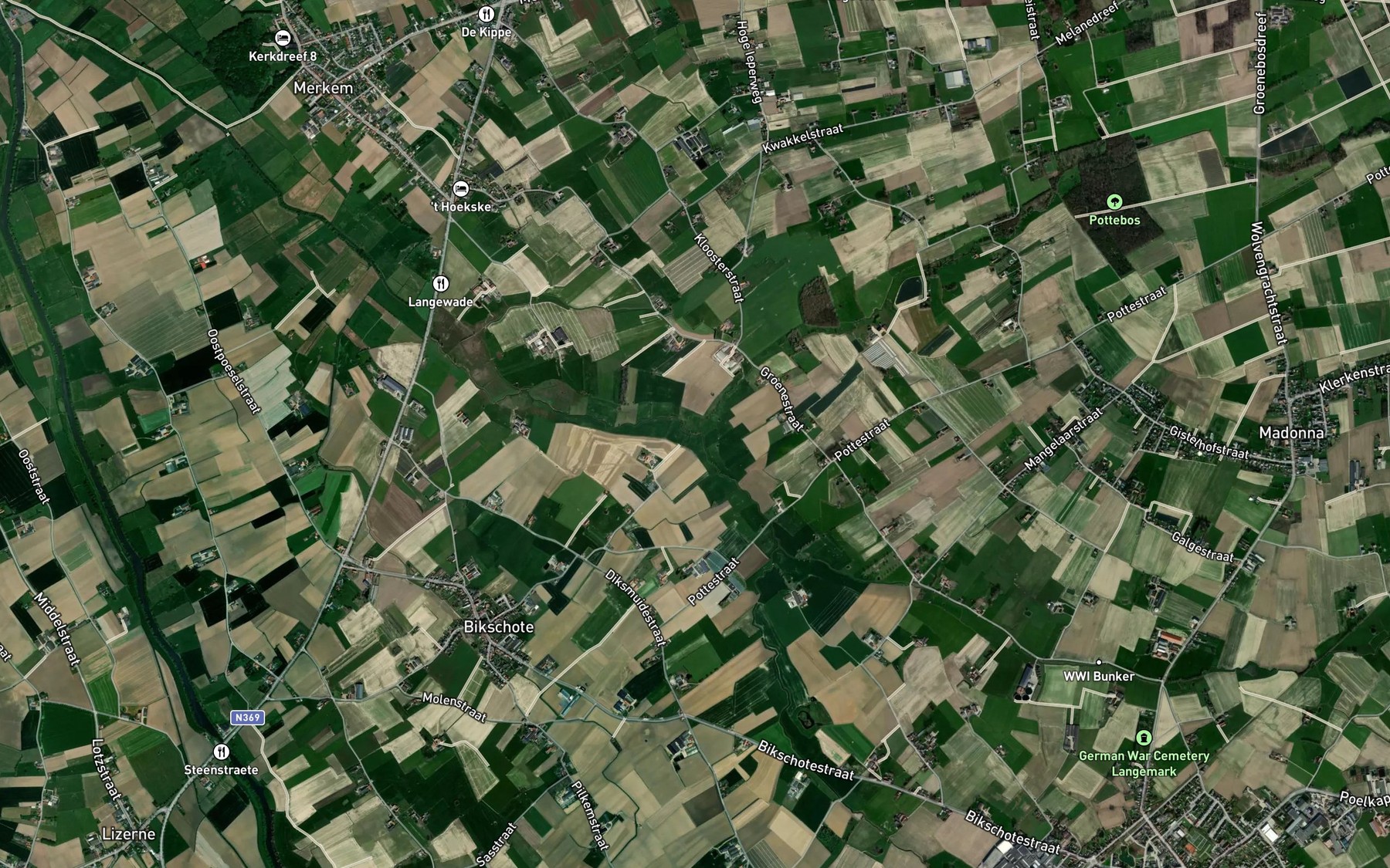 Satellite map of the Corverbeek