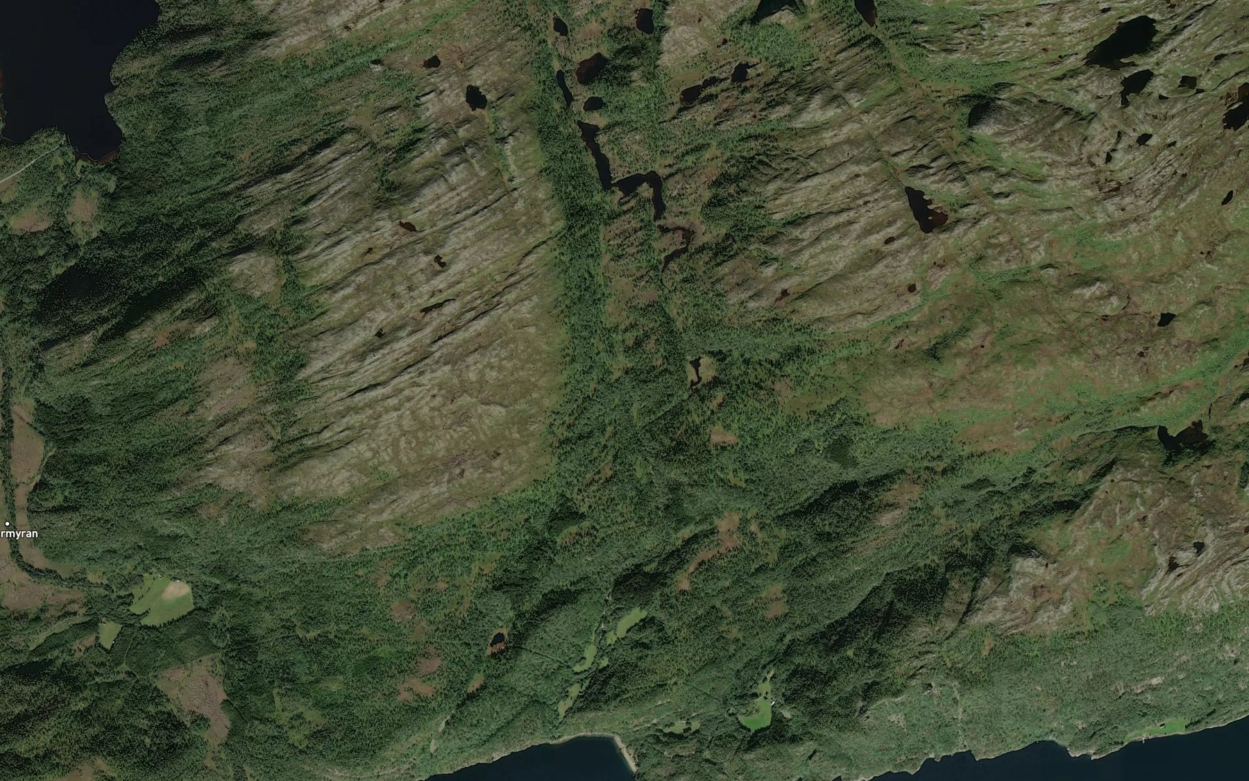 Satellite map of the Krobekken