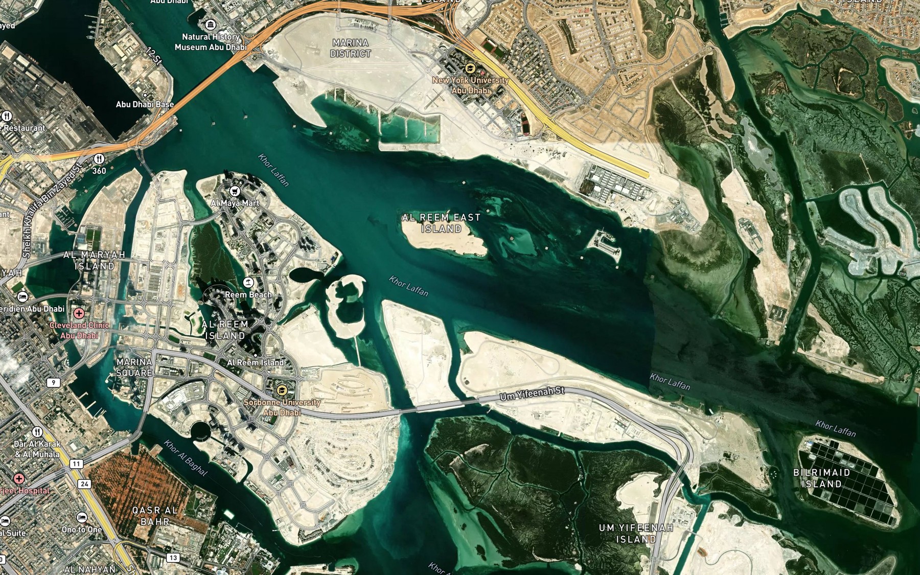 Satellite map of the Bishum