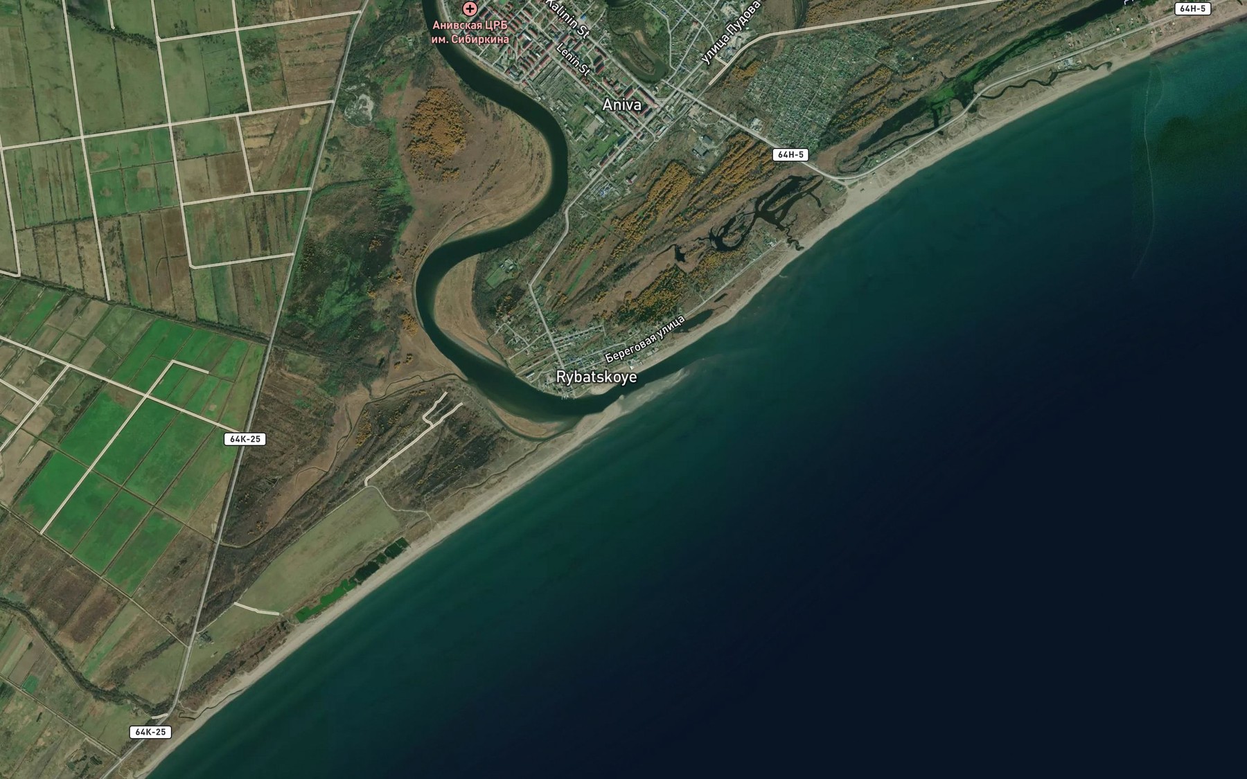 Satellite map of the Lyutoga