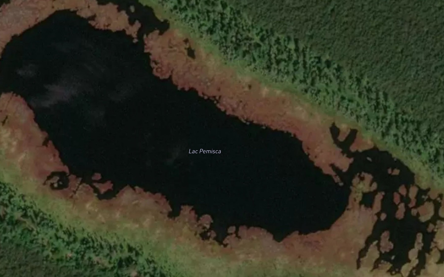 Satellite map of the Lac Pemisca