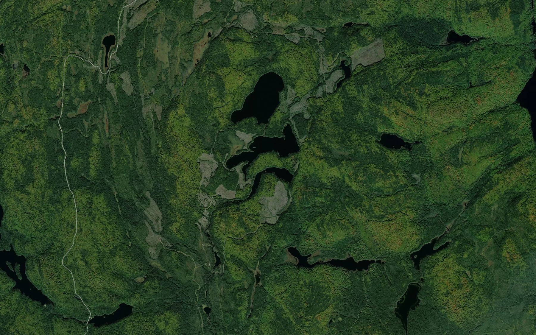Satellite map of the Lac Rene