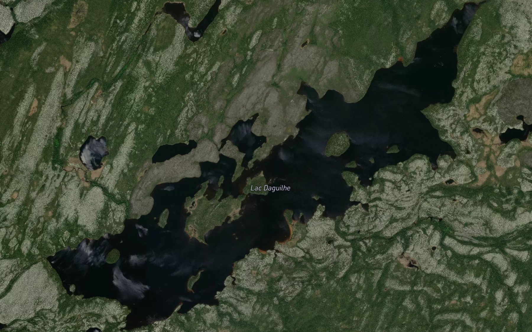 Satellite map of the Lac Daguilhe