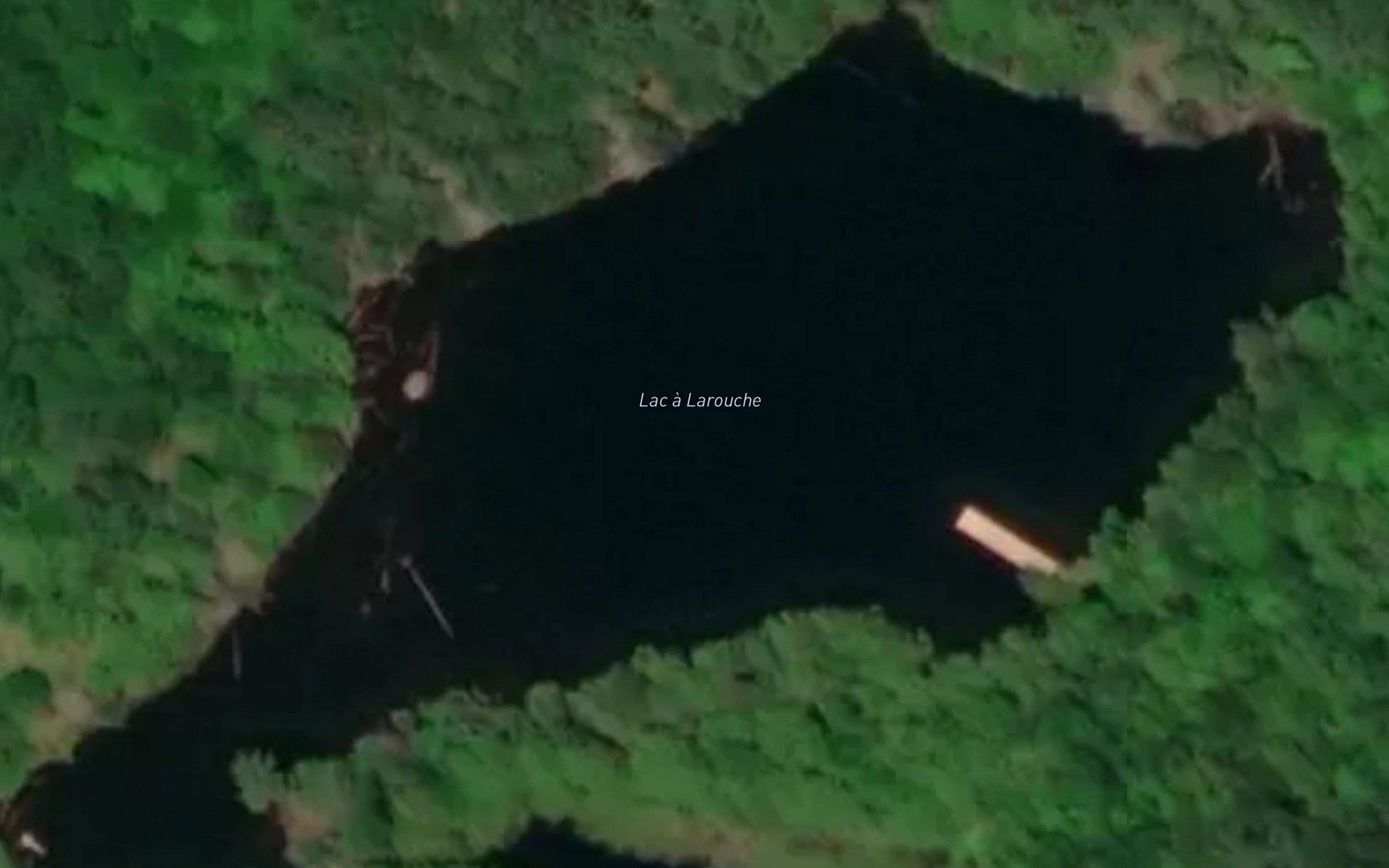 Satellite map of the Lac a Larouche