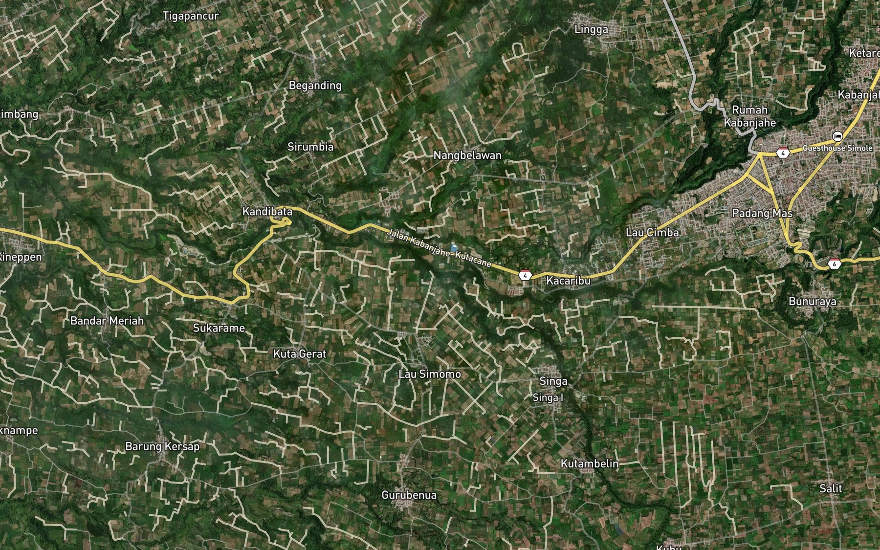 Satellite map of the Lau Tangkul