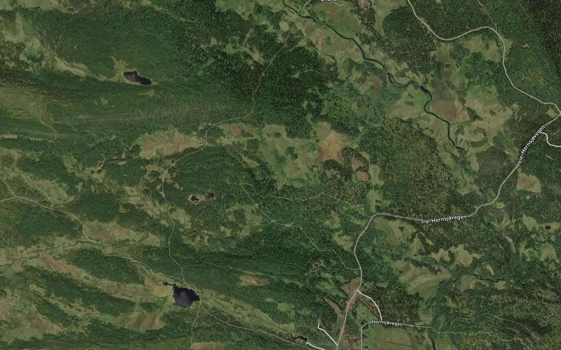 Satellite map of the Kvannbekken