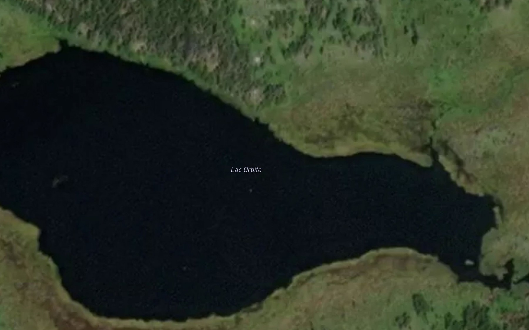 Satellite map of the Lac Orbite