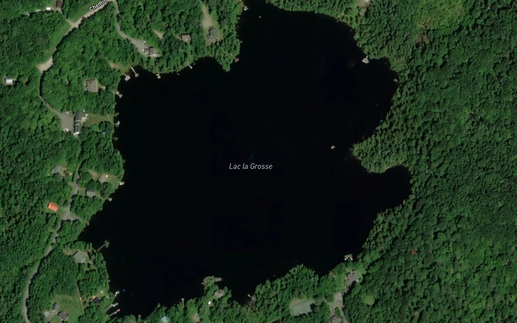 Satellite map of the Lac la Grosse
