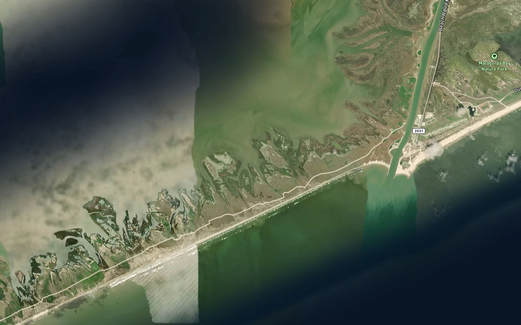 Satellite map of the Hooper Bayou
