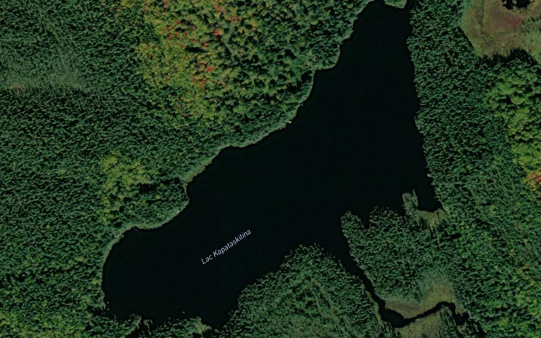 Satellite map of the Lac Kapataskitina