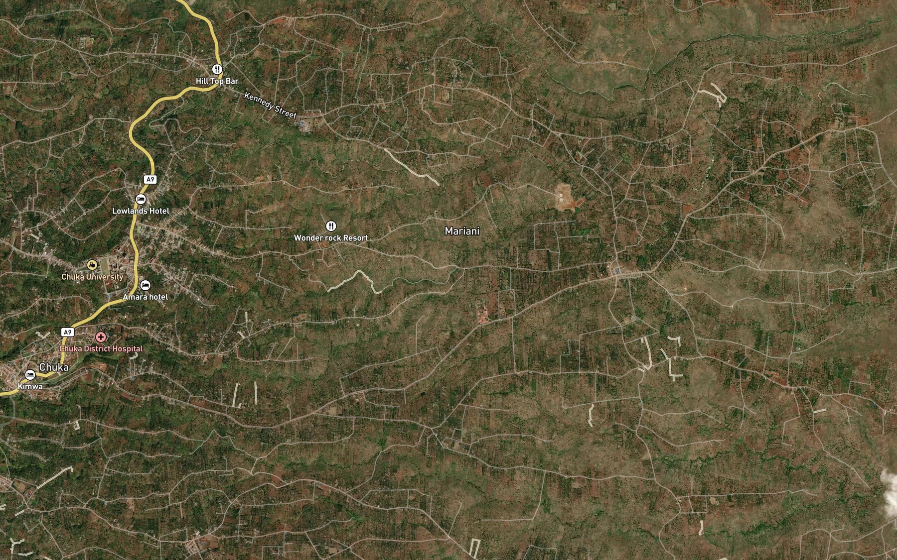 Satellite map of the Kuruguchi