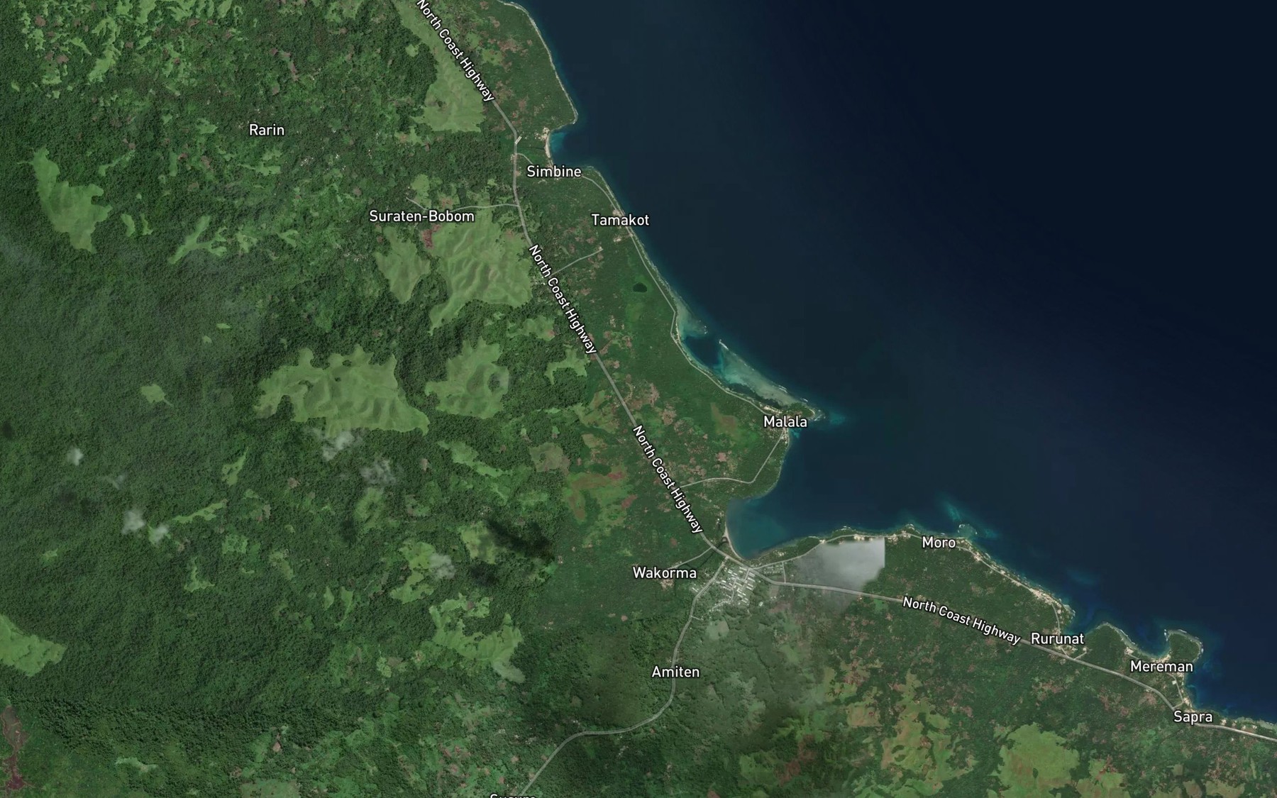 Satellite map of the Wivenan Anchorage