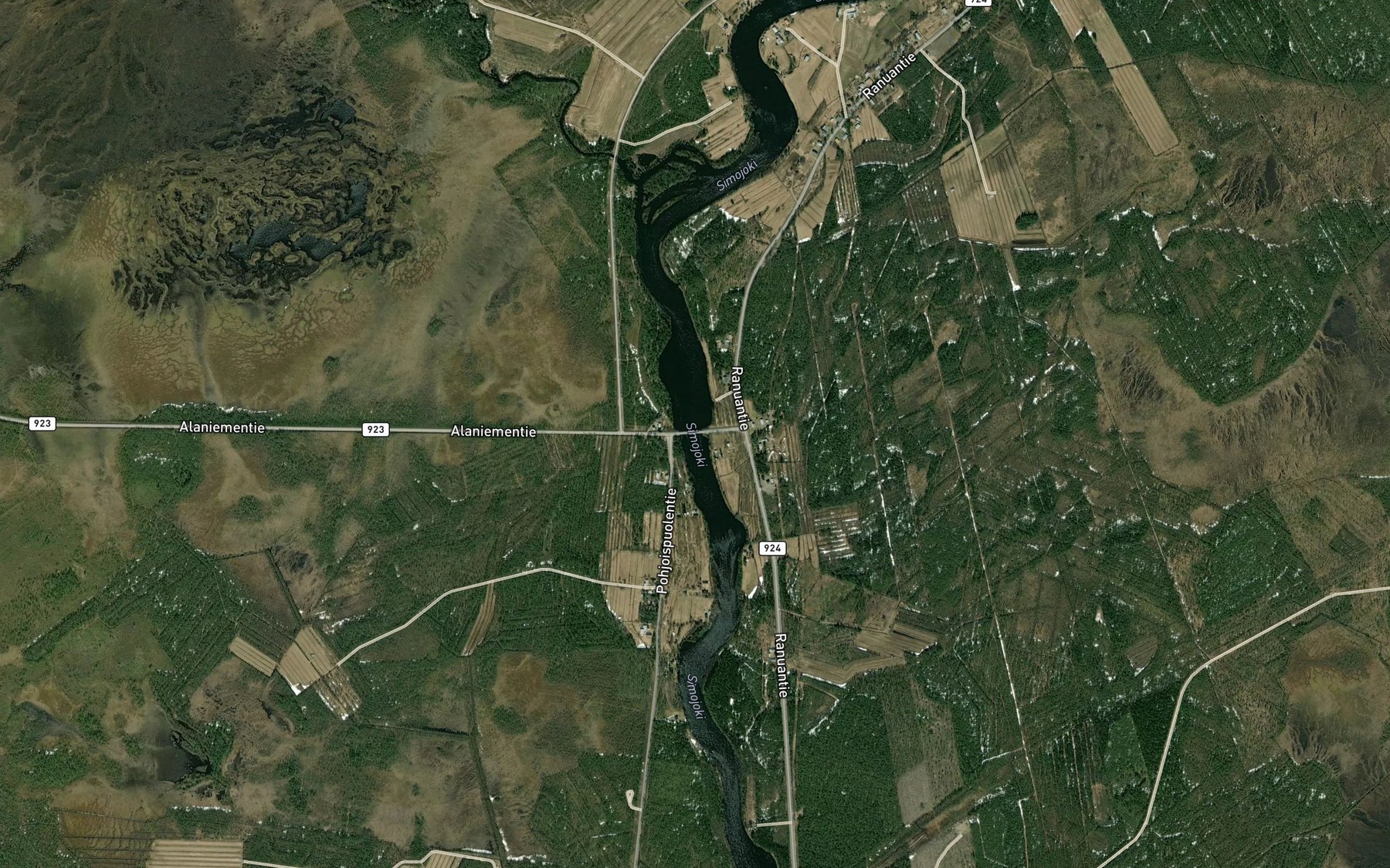 Satellite map of the Simoskanoja