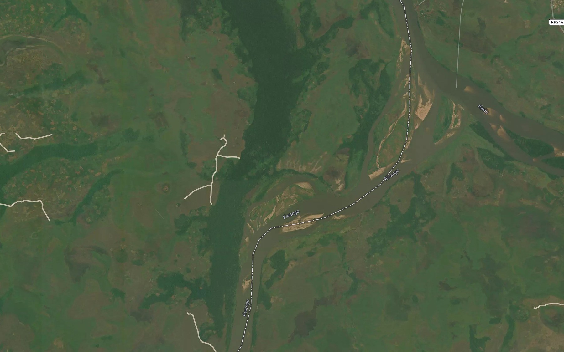 Satellite map of the Ngalo