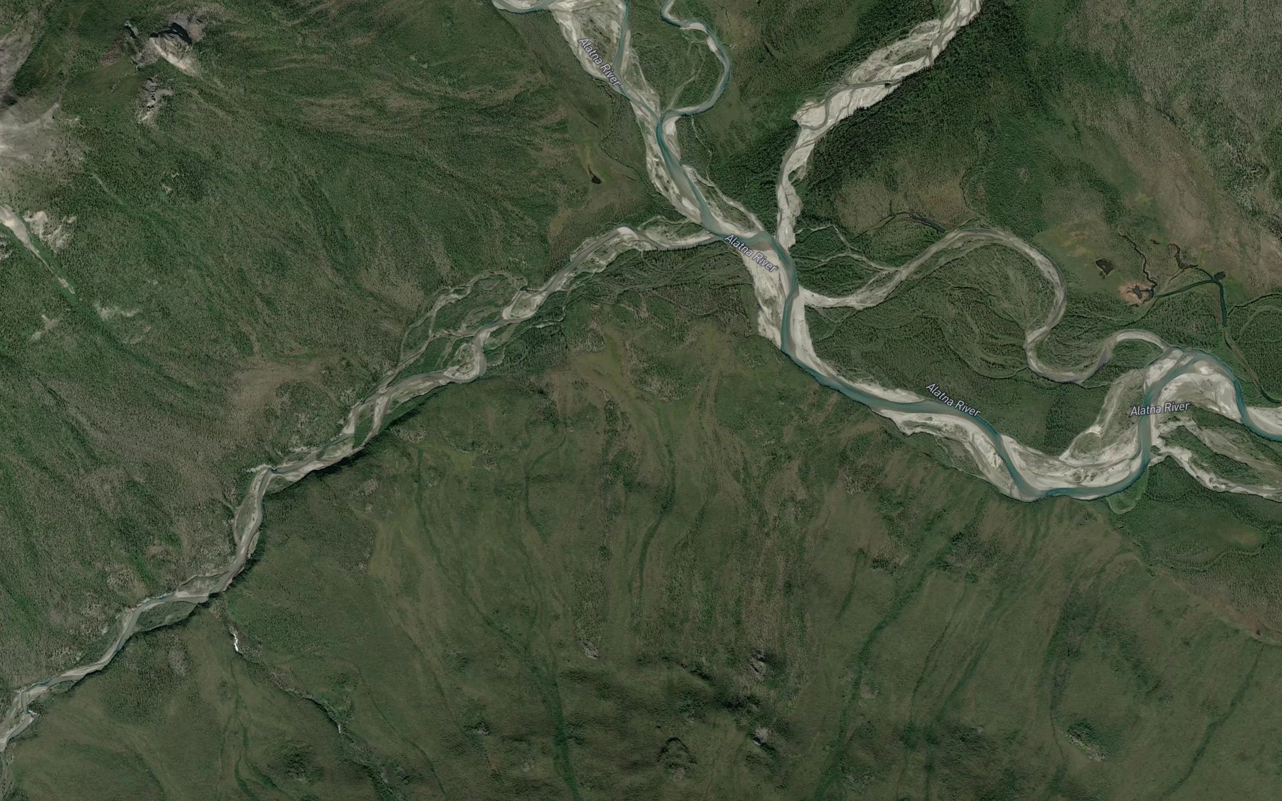 Satellite map of the Awlinyak Creek