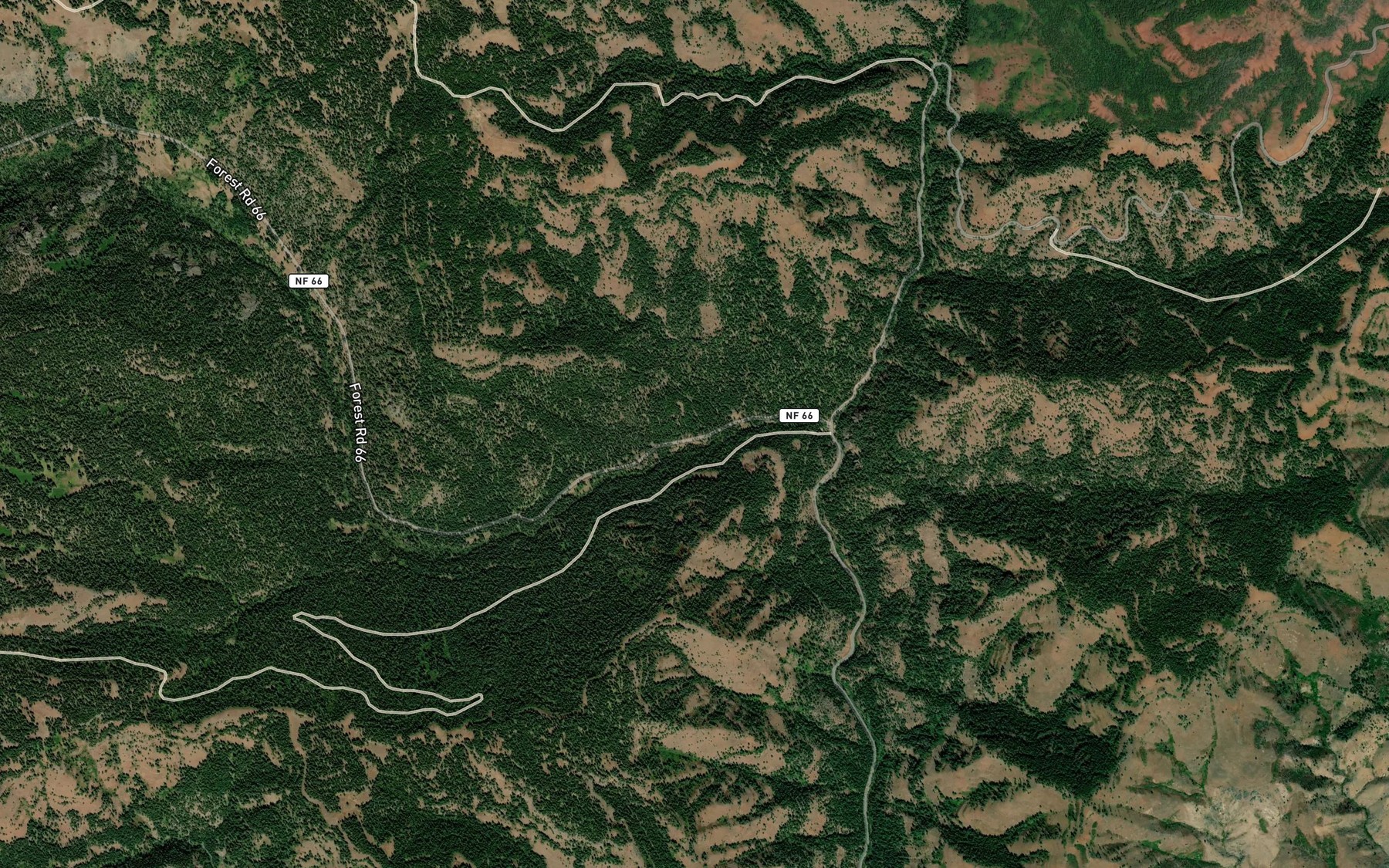 Satellite map of the Deer Creek