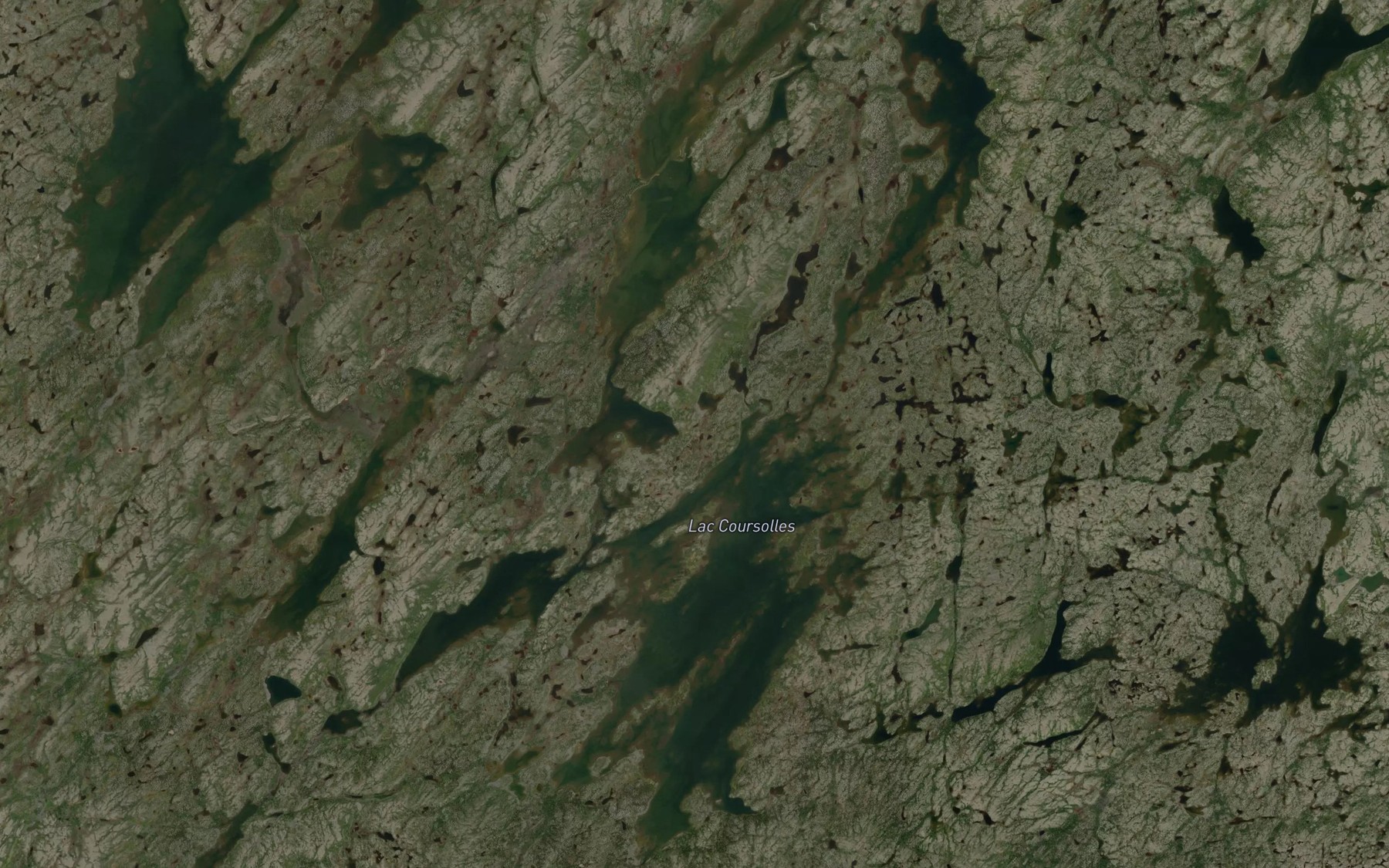 Satellite map of the Lac Coursolles
