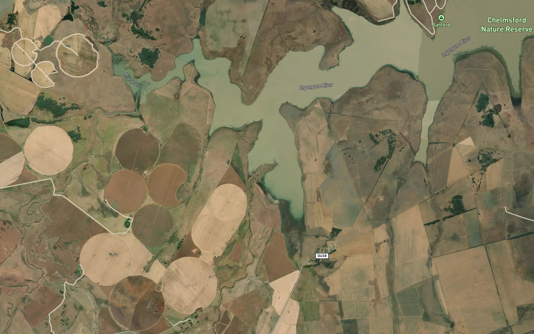 Satellite map of the Mhlonyane