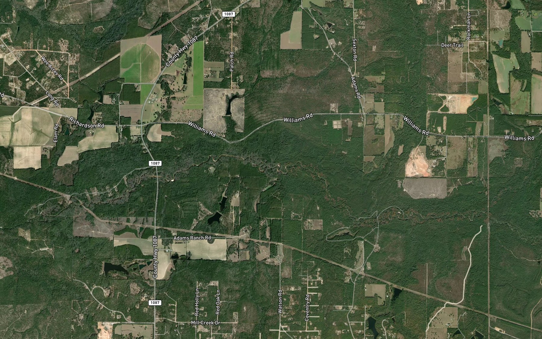 Satellite map of the Battle Creek