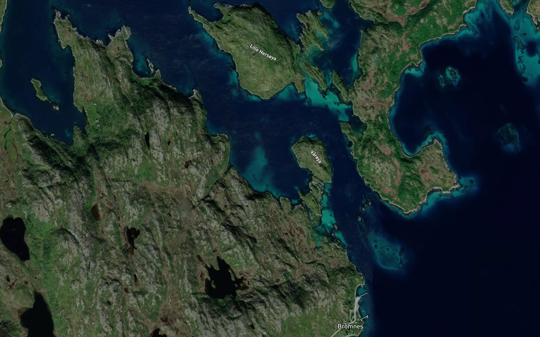 Satellite map of the Vargsundet