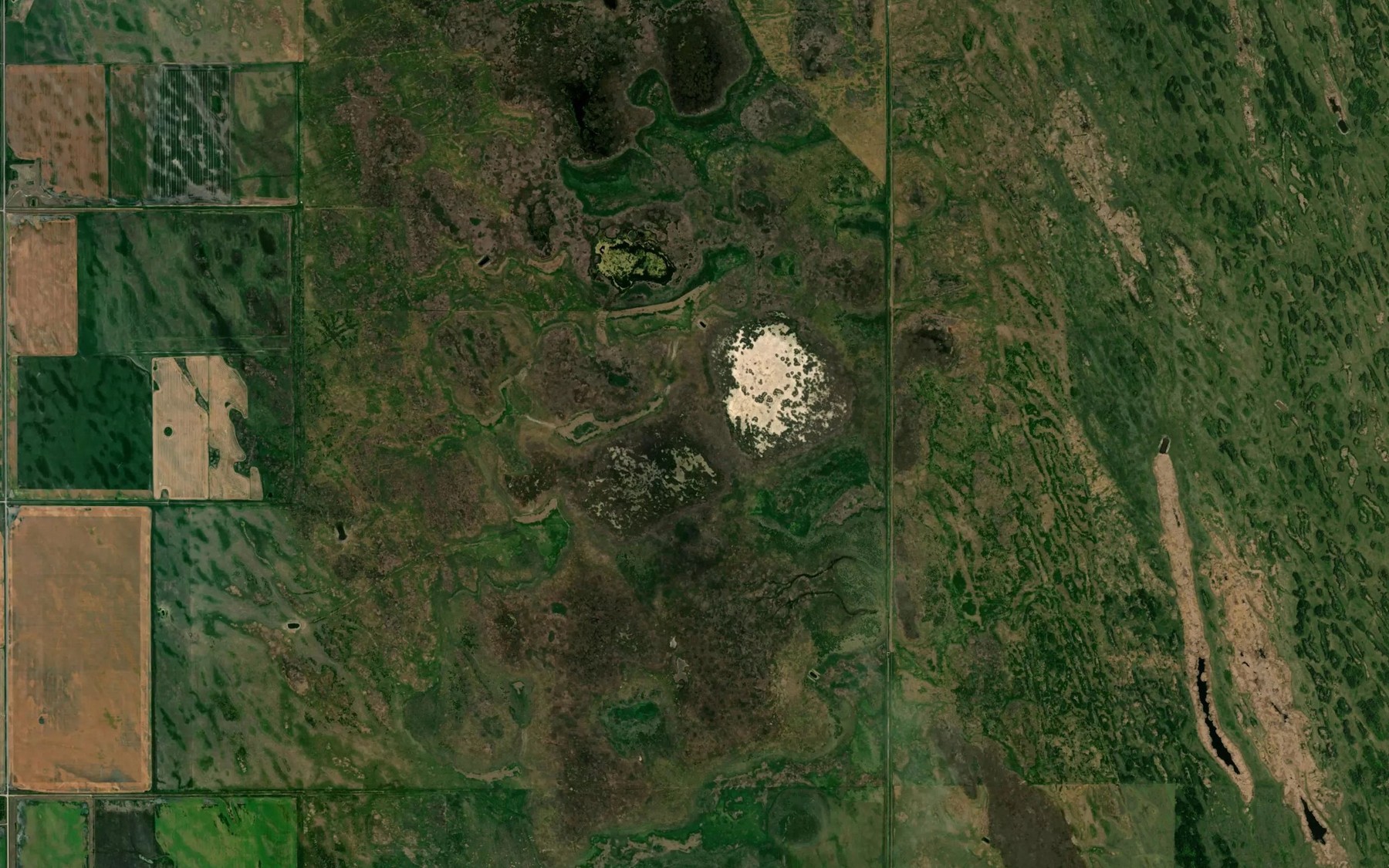 Satellite map of the Chandler Lake