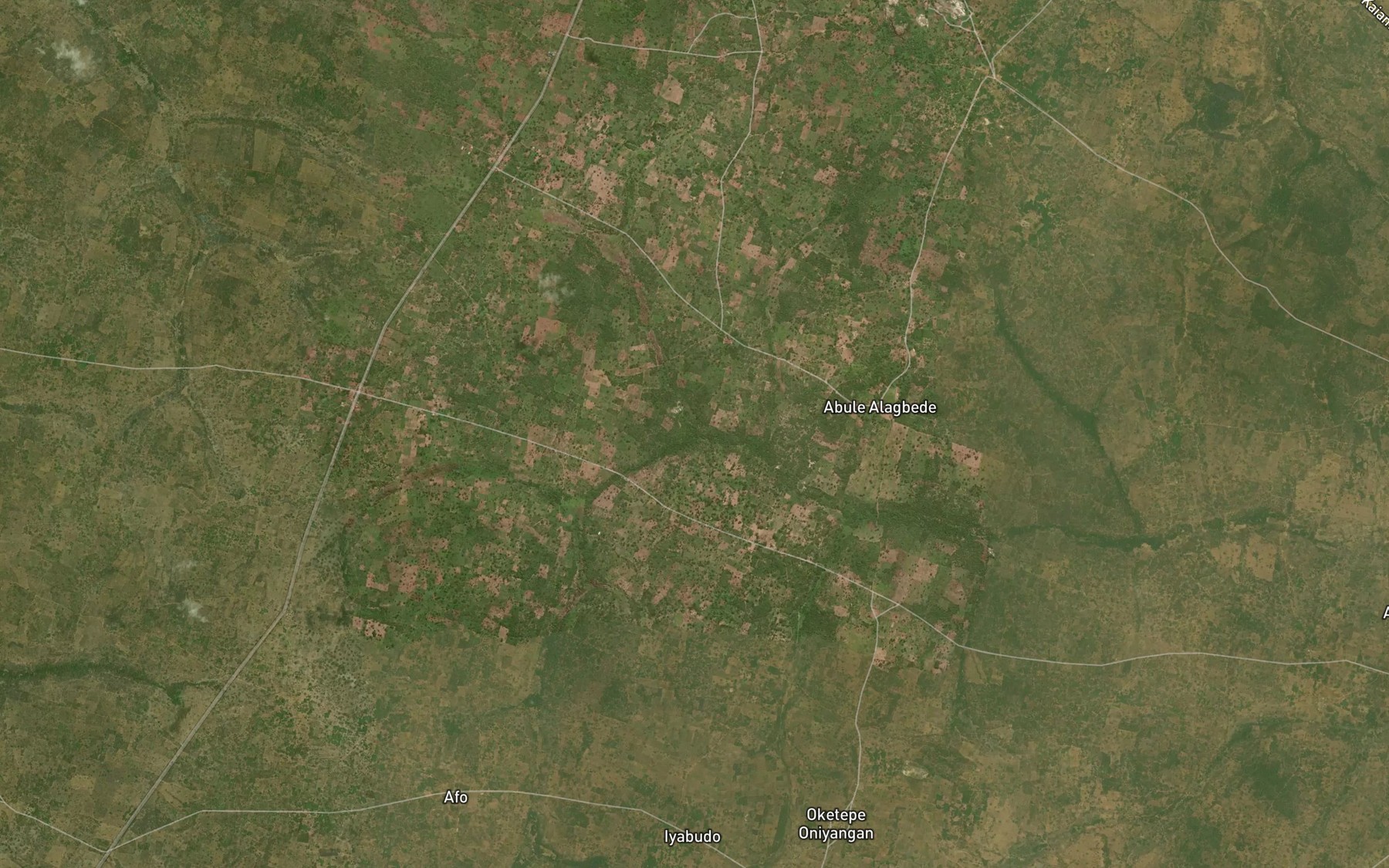 Satellite map of the RiverAladere