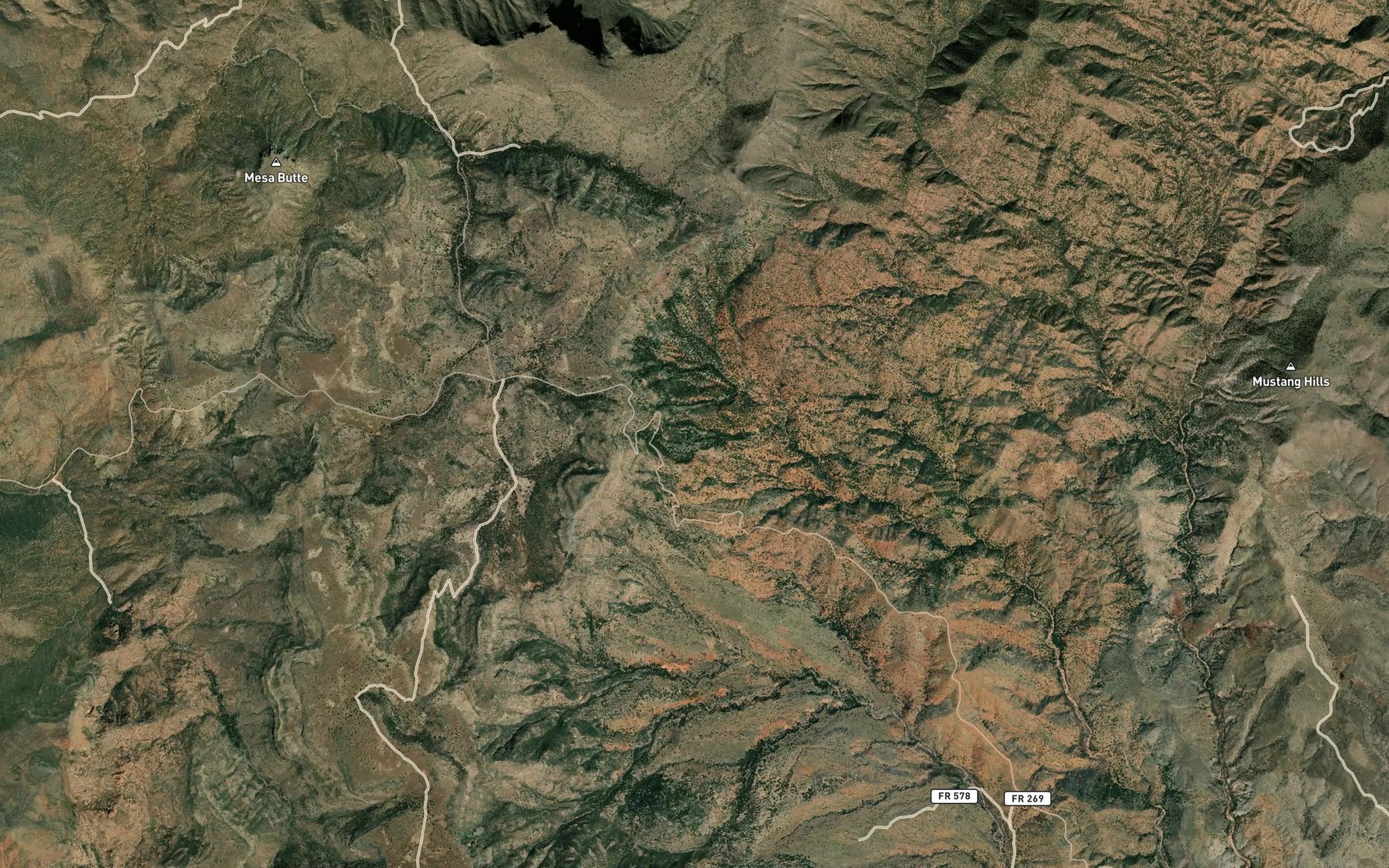 Satellite map of the Hutch Springs