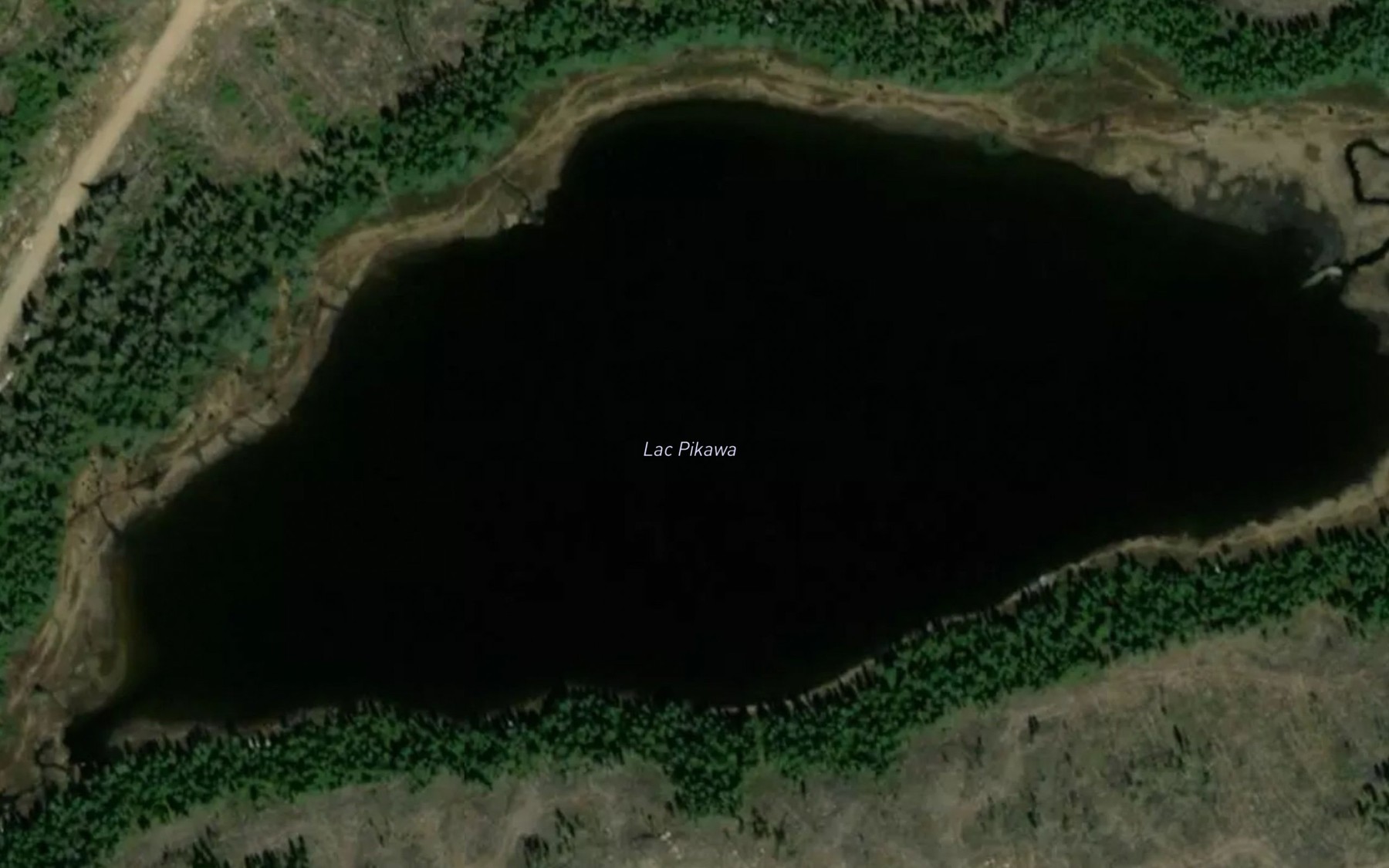 Satellite map of the Lac Pikawa