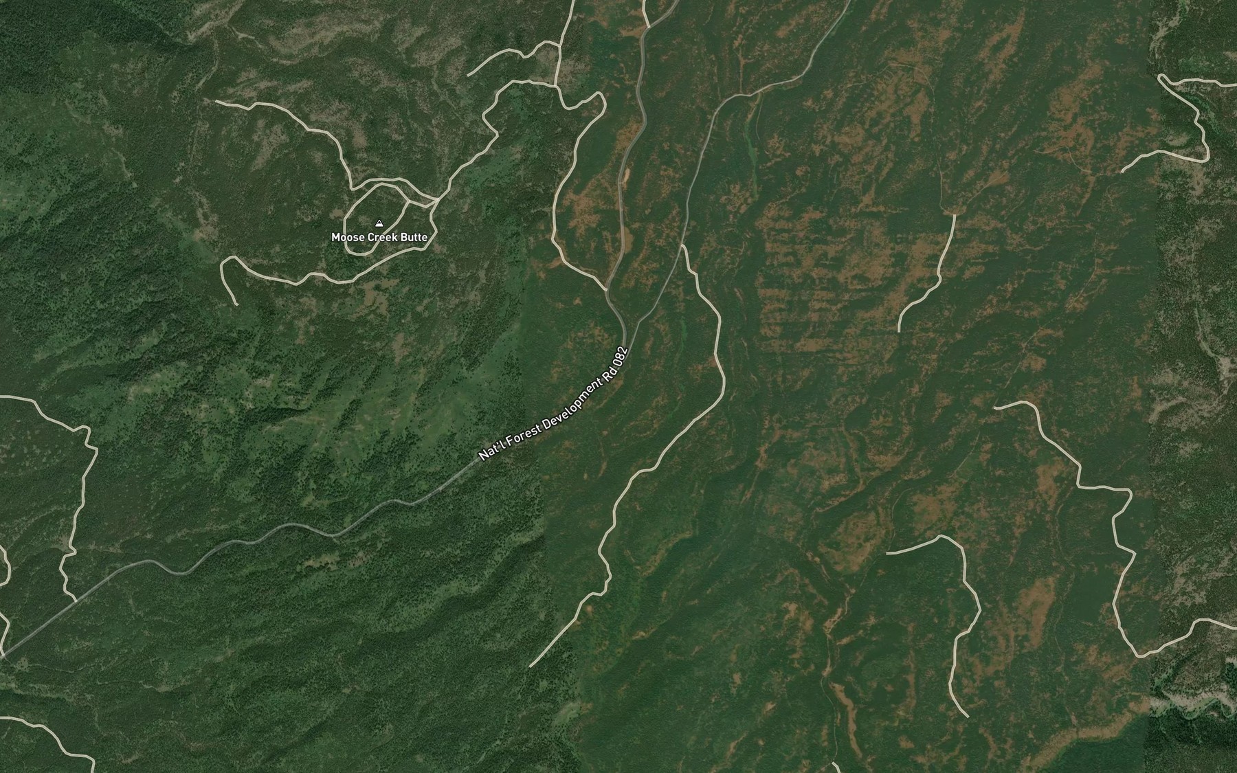 Satellite map of the Horsefly Spring