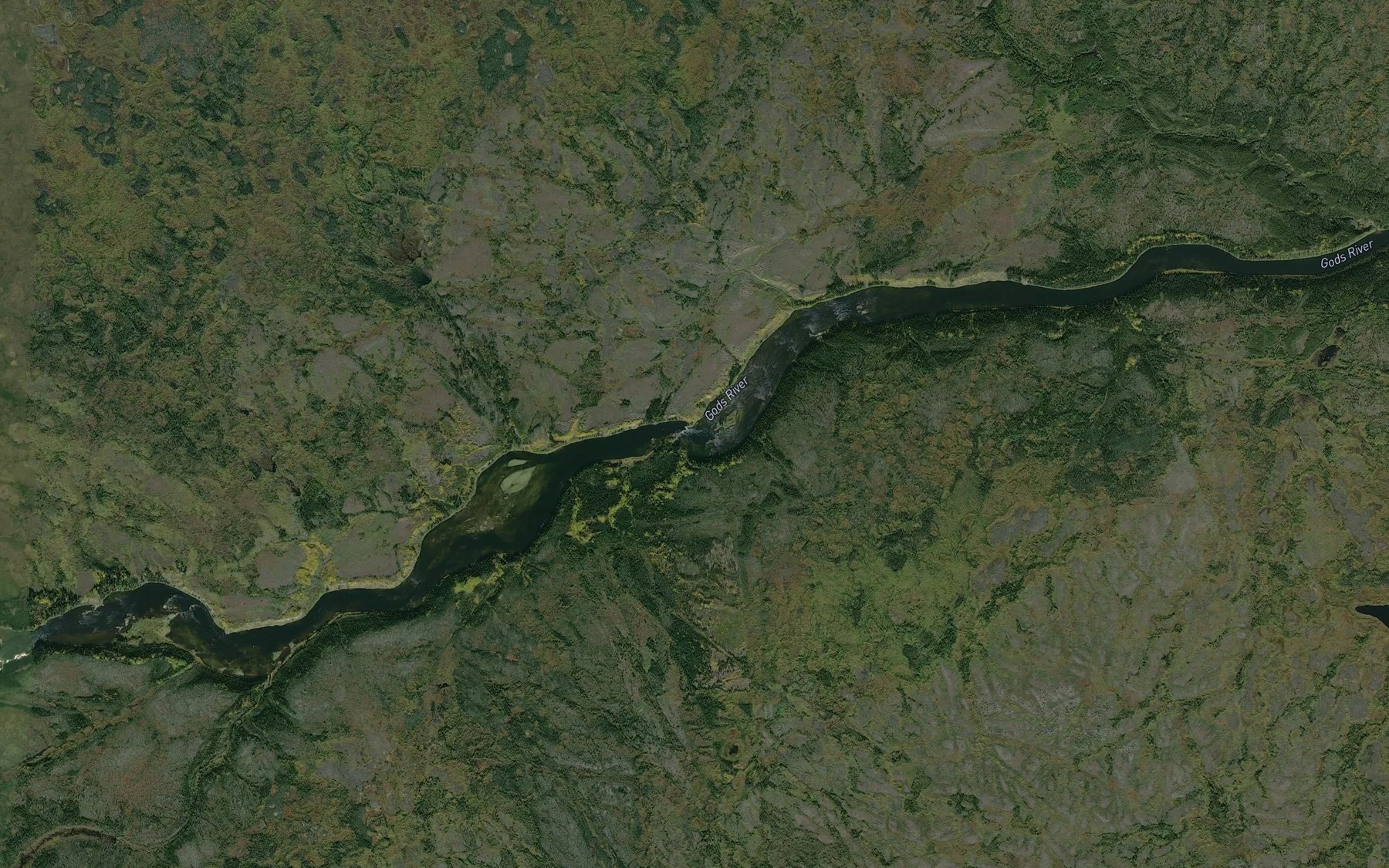 Satellite map of the Otapanuikcheeman Rapids