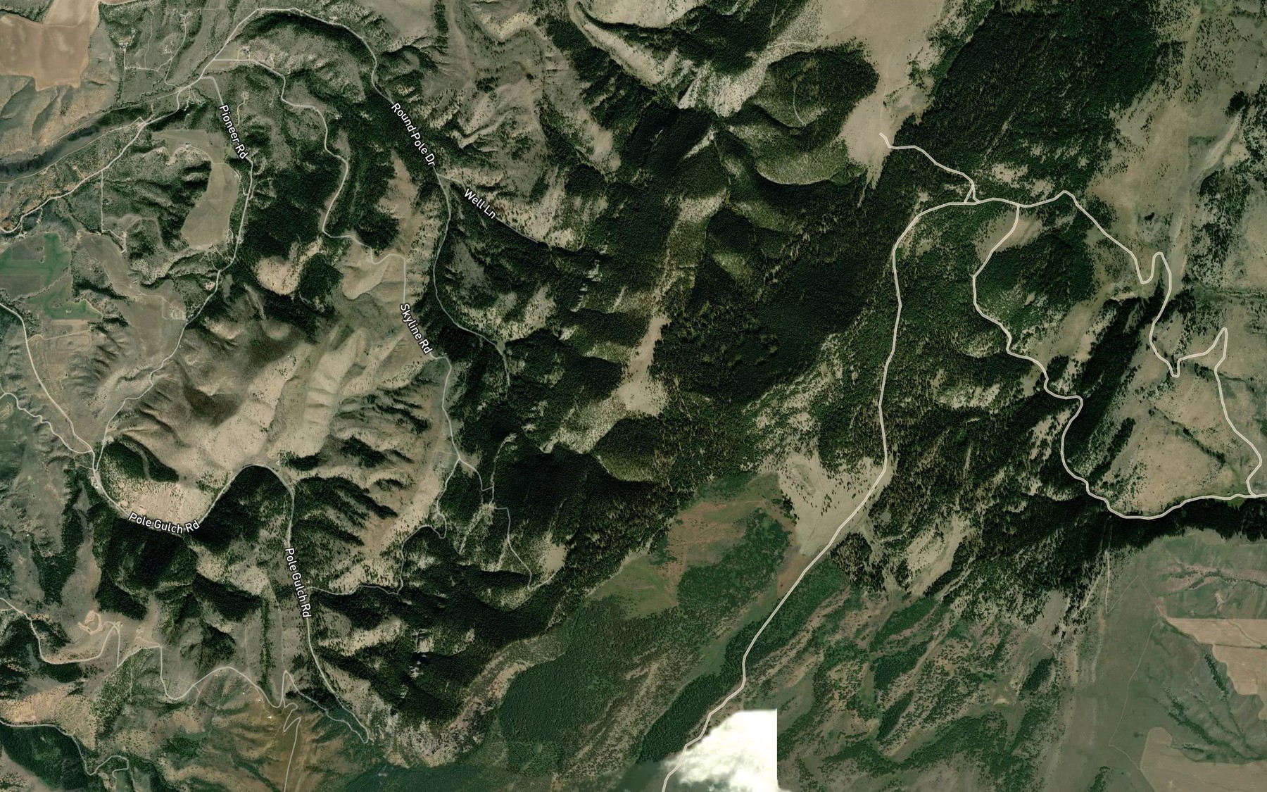 Satellite map of the Townsend Spring
