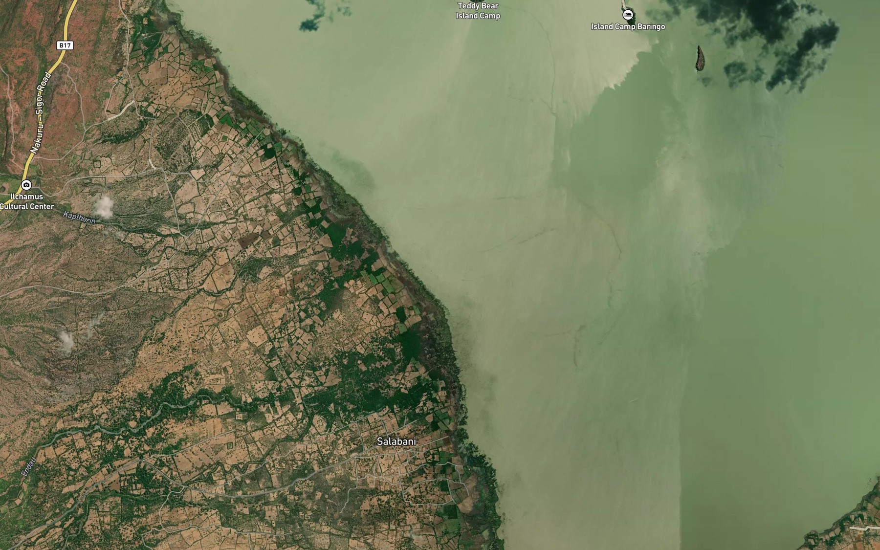 Satellite map of the Ndau