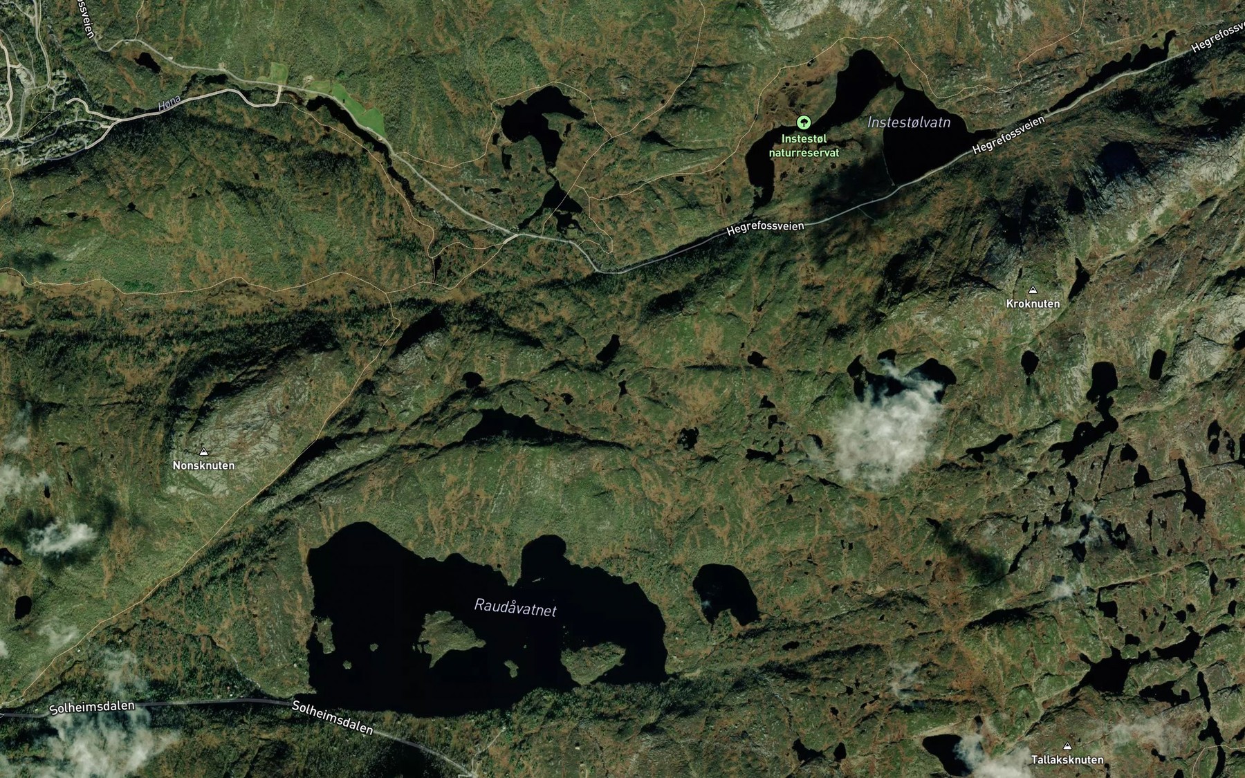 Satellite map of the Stakkshomtjodn