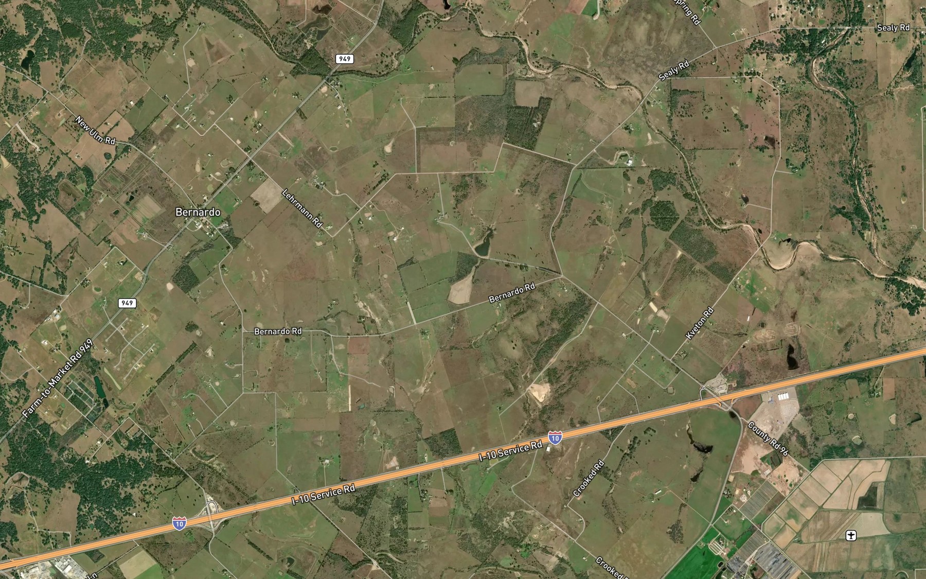 Satellite map of the Hurvey Lake Number 2