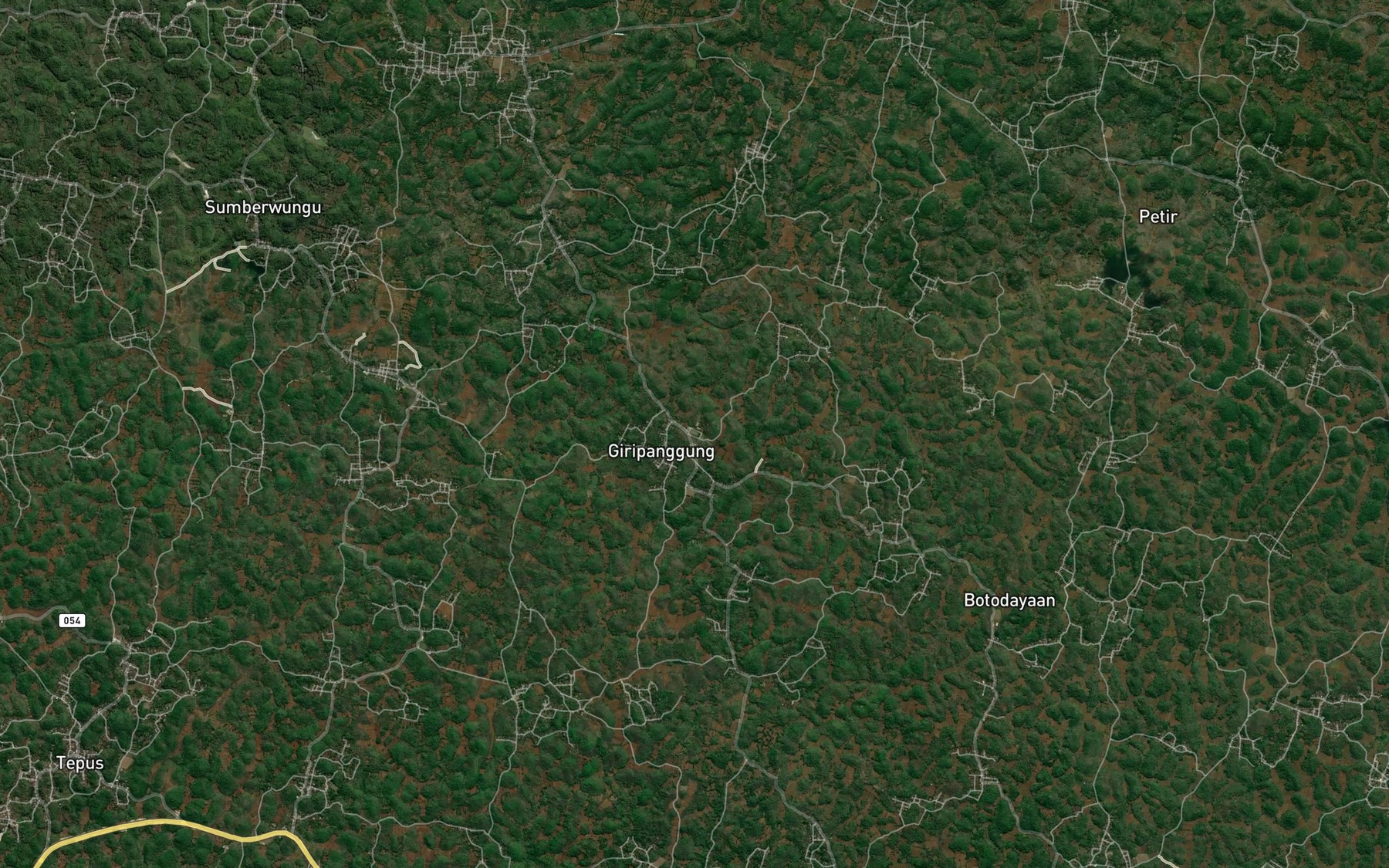 Satellite map of the Telaga Jlimbrak
