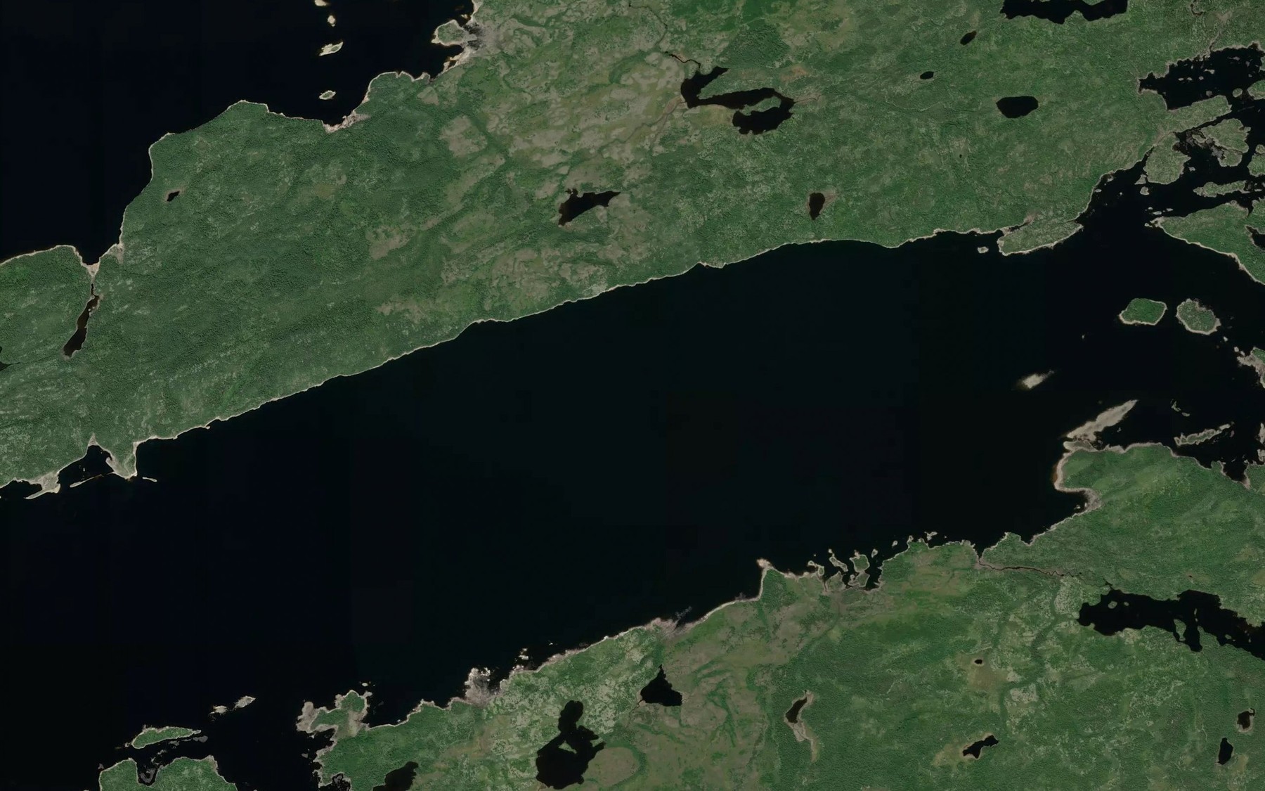 Satellite map of the Lac Fed