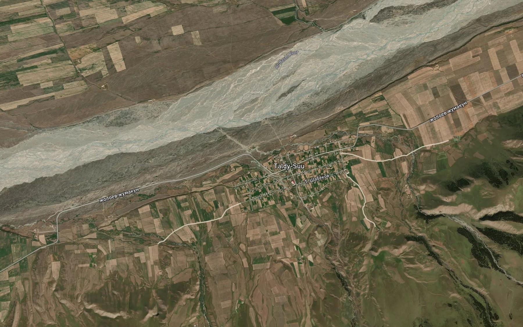 Satellite map of the Taldysu