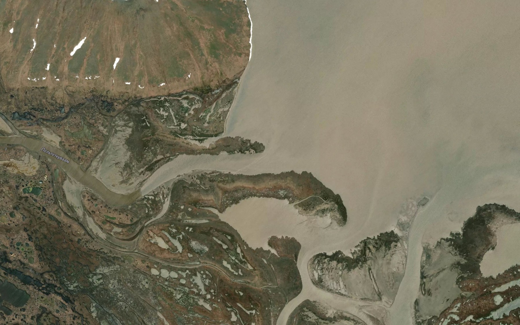 Satellite map of the Pul'tytkuveyem