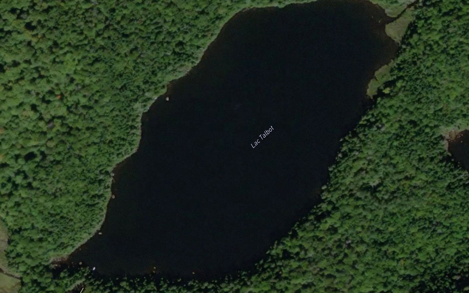 Satellite map of the Lac Talbot