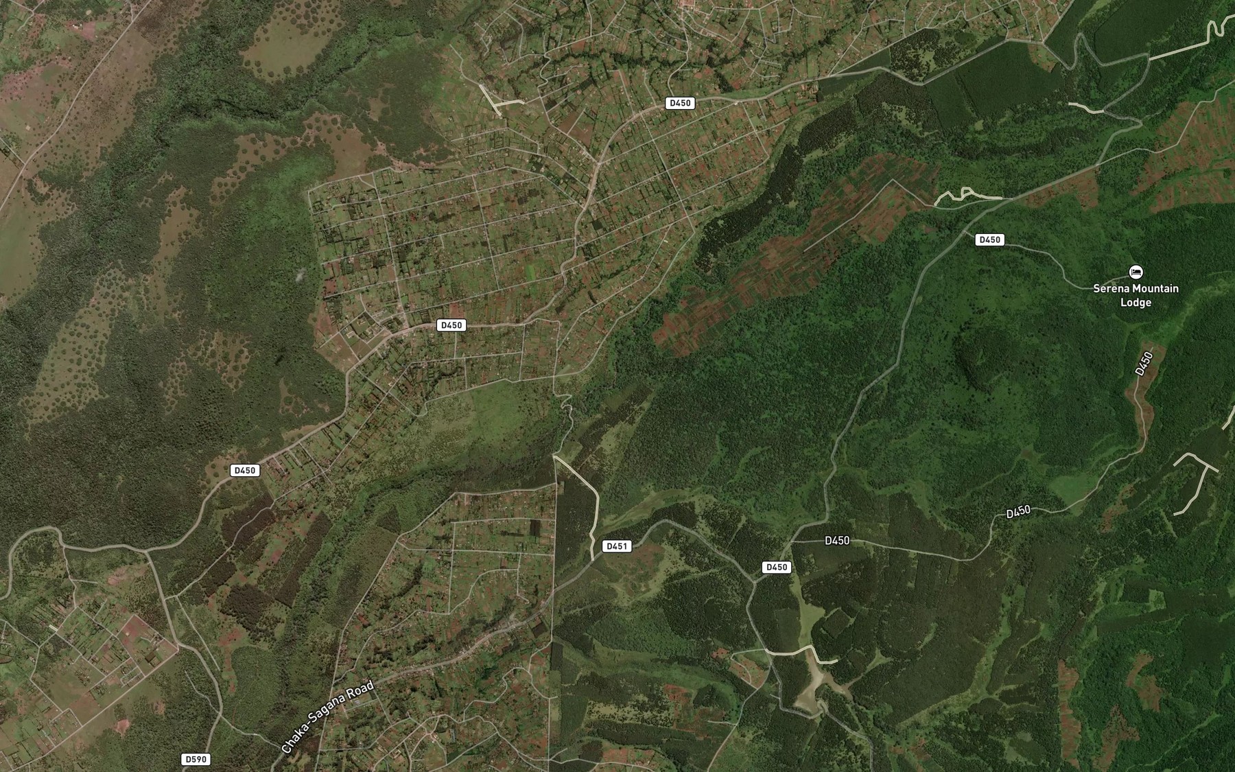 Satellite map of the Gunia