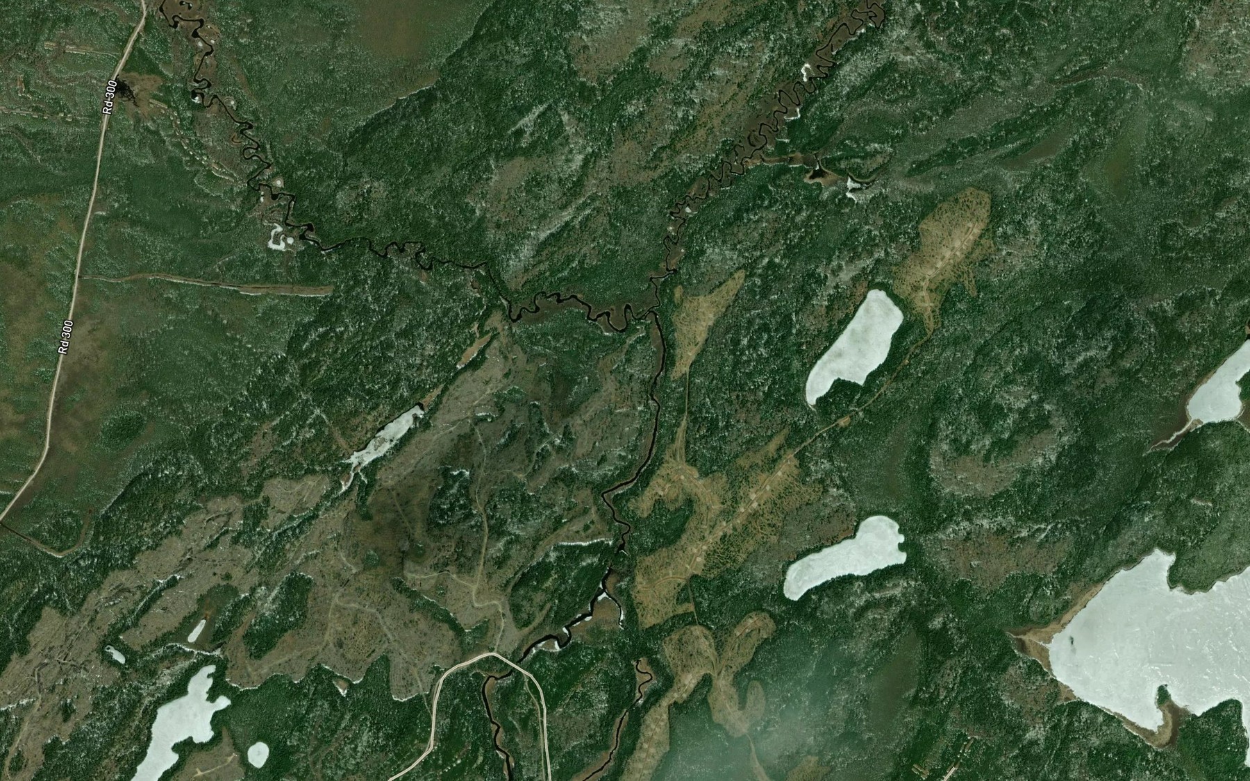 Satellite map of the Dayohessarah Creek