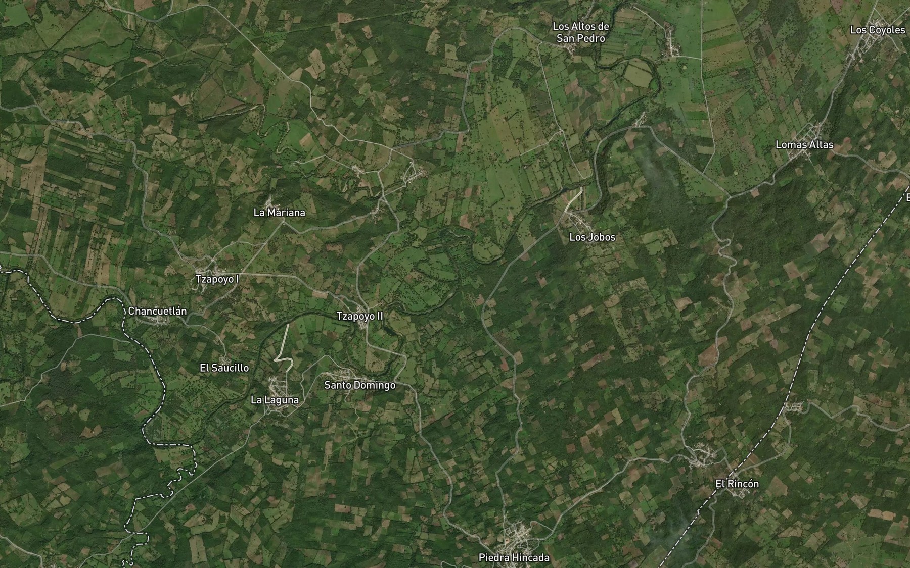 Satellite map of the Arroyo Coyuco