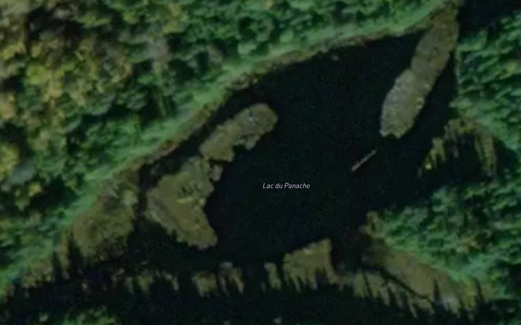 Satellite map of the Lac du Panache