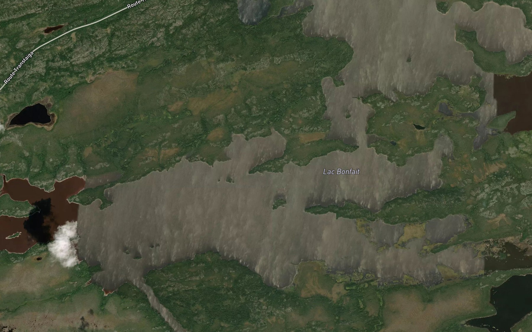 Satellite map of the Baie Uchiskuputisakaw