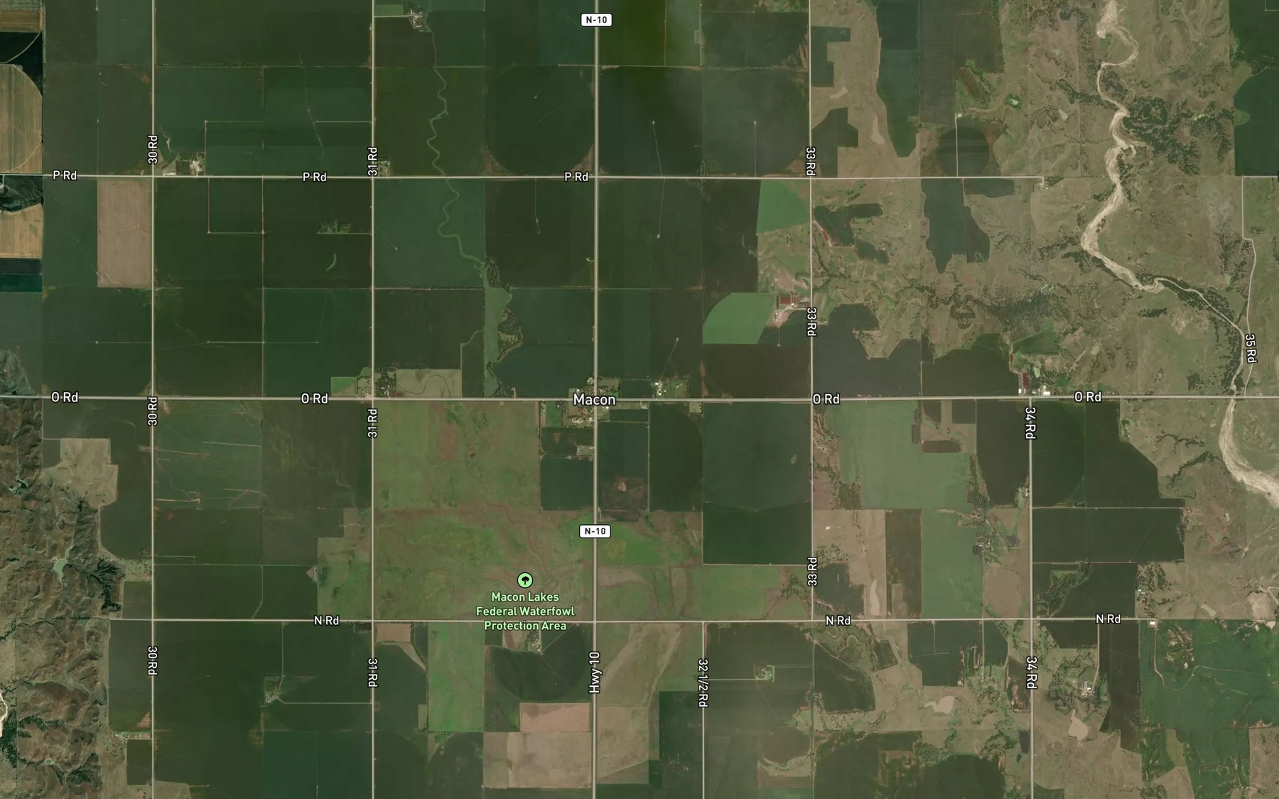 Satellite map of the Bauman Reservoir