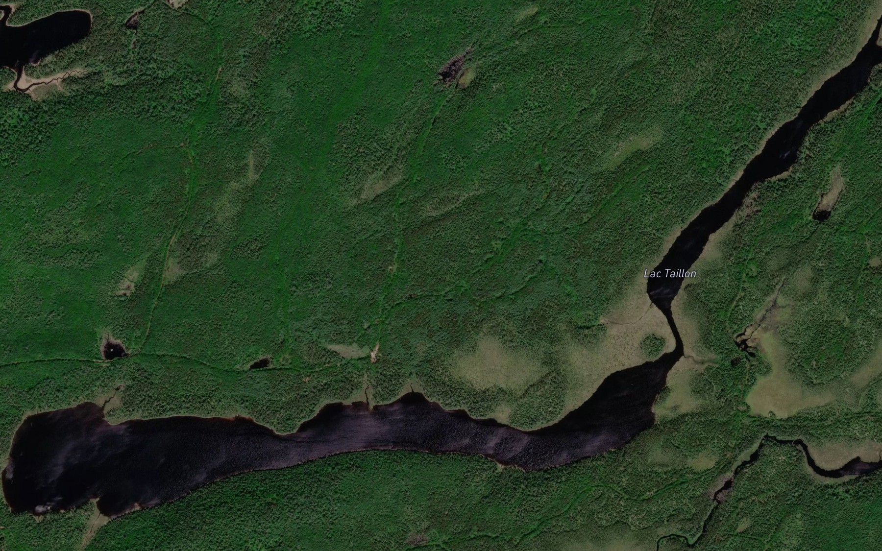 Satellite map of the Lac Taillon